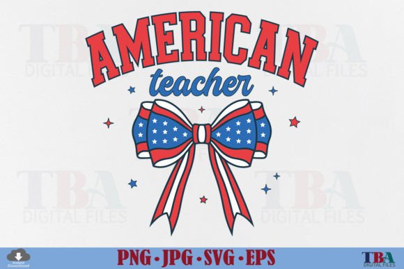American Teacher SVG: Graphics for T-Shirt Designs