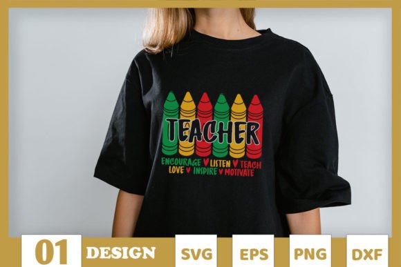 Black History Month Teacher SVG Graphics for T-Shirt Designs