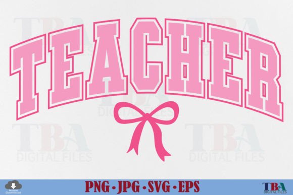 Coquette Teacher Graphics & T-Shirt Designs