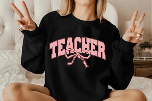 Coquette Teacher SVG: Graphics for T-Shirt Designs