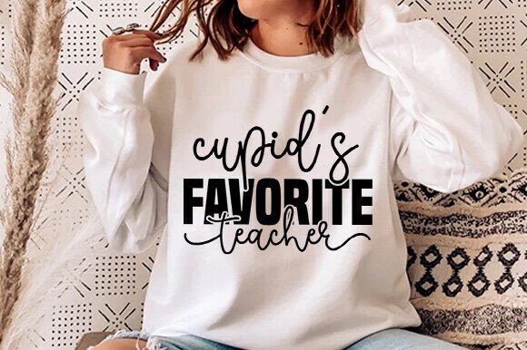 Cupid’s Favorite Teacher SVG: Graphics for T-Shirt Designs