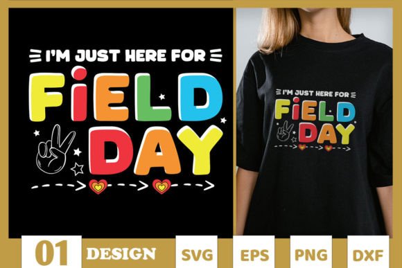 Here for Field Day 2024 Teacher SVG Graphics