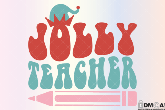Jolly Teacher SVG PNG: Graphics for Print Templates
