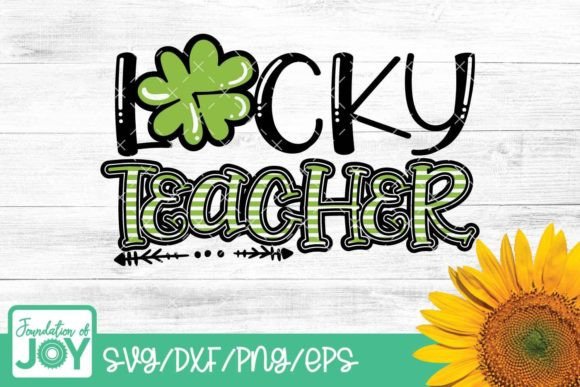 Lucky Teacher SVG: Graphics for T-Shirt Designs