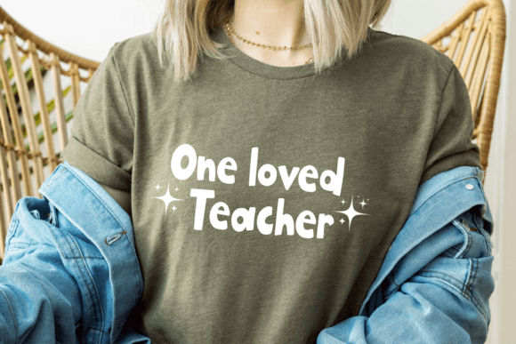 One Loved Teacher SVG: Graphics for T-Shirt Designs