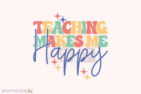 Retro Teacher SVG: Graphics for T-Shirt Designs