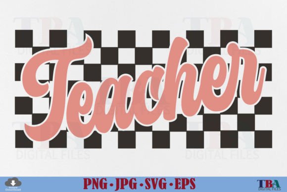 Review: Teacher SVG & Retro Checkered PNG for Embroidery