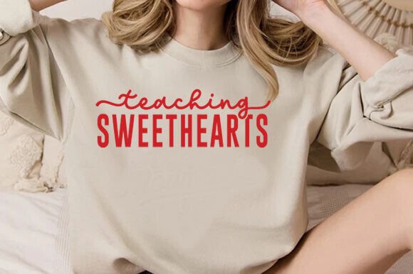 Valentines Teacher Svg: Graphics for T-Shirt Designs